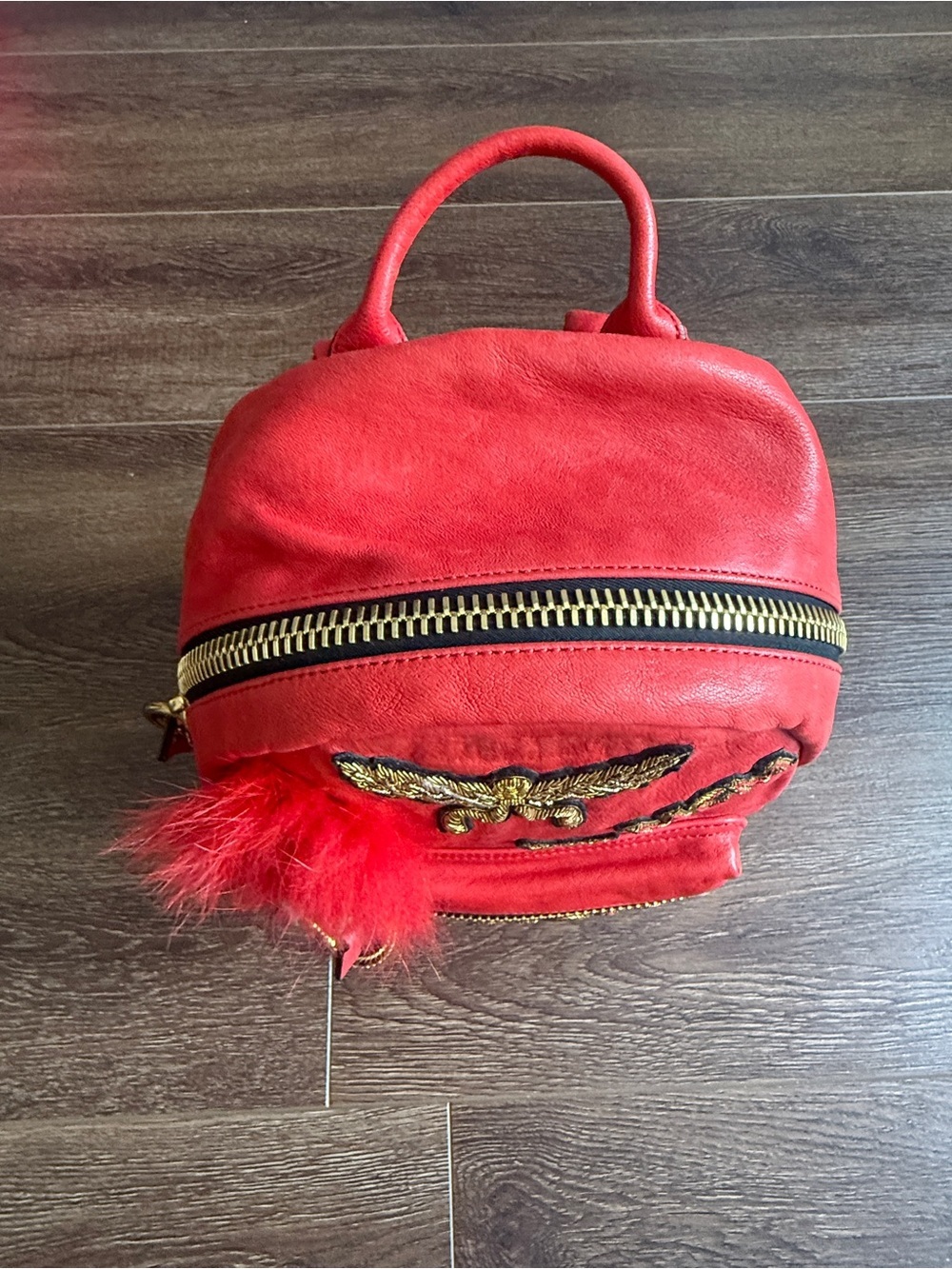 MCM Small Stark Insignia Leather Backpack - Picture 3 of 16